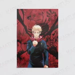 خرید پوستر طرح انیمه جوجوتسو کایسن Jujutsu Kaisen - کارماتوس (انواع قاب عکس و پوستر, پوستر) از کرماتوس