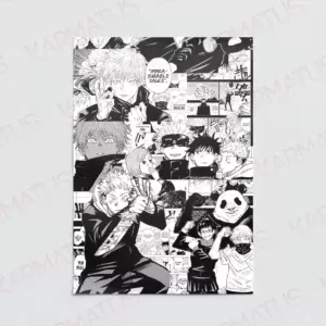 خرید پوستر طرح انیمه جوجوتسو کایسن Jujutsu Kaisen - کارماتوس (انواع قاب عکس و پوستر, پوستر) از کرماتوس