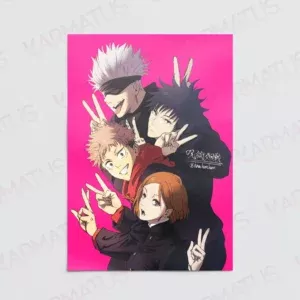 خرید پوستر طرح انیمه جوجوتسو کایسن Jujutsu Kaisen - کارماتوس (انواع قاب عکس و پوستر, پوستر) از کرماتوس