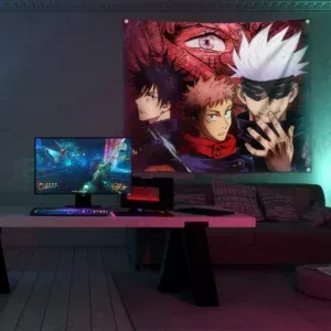 خرید بکدراپ طرح انیمه جوجوتسو کایسن Jujutsu Kaisen - کارماتوس (انواع قاب عکس و پوستر, بکدراپ) از کرماتوس