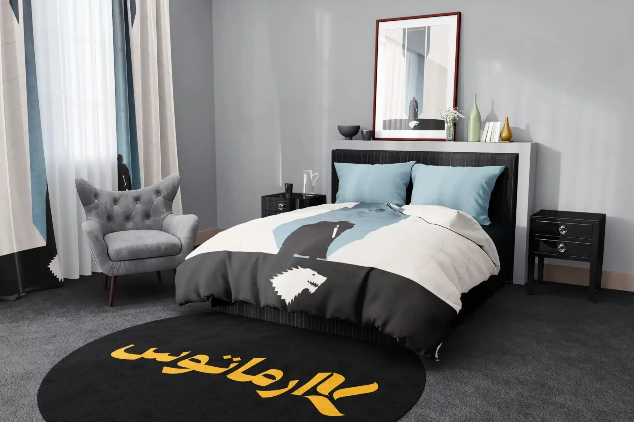 روتختی طرح گیم آف ترونز Game of Thrones کد 3 5,900,000 تومان – کارماتوس روتختی طرح گیم آف ترونز Game of Thrones یک و دو نفره کارماتوس