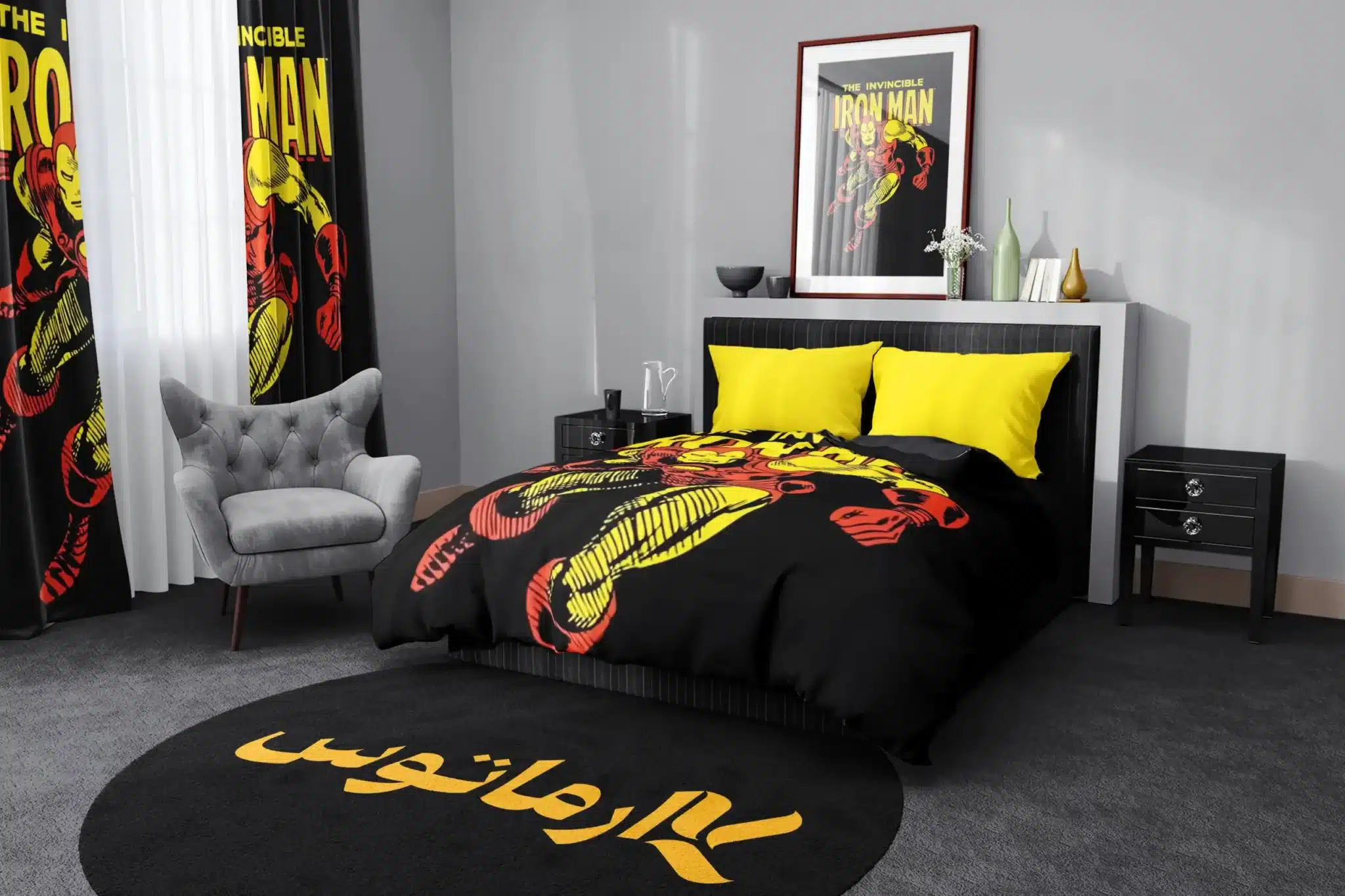 روتختی طرح آیرون من Iron Man کد 5 5,900,000 تومان – کارماتوس روتختی طرح آیرون من Iron Man یک و دو نفره کارماتوس