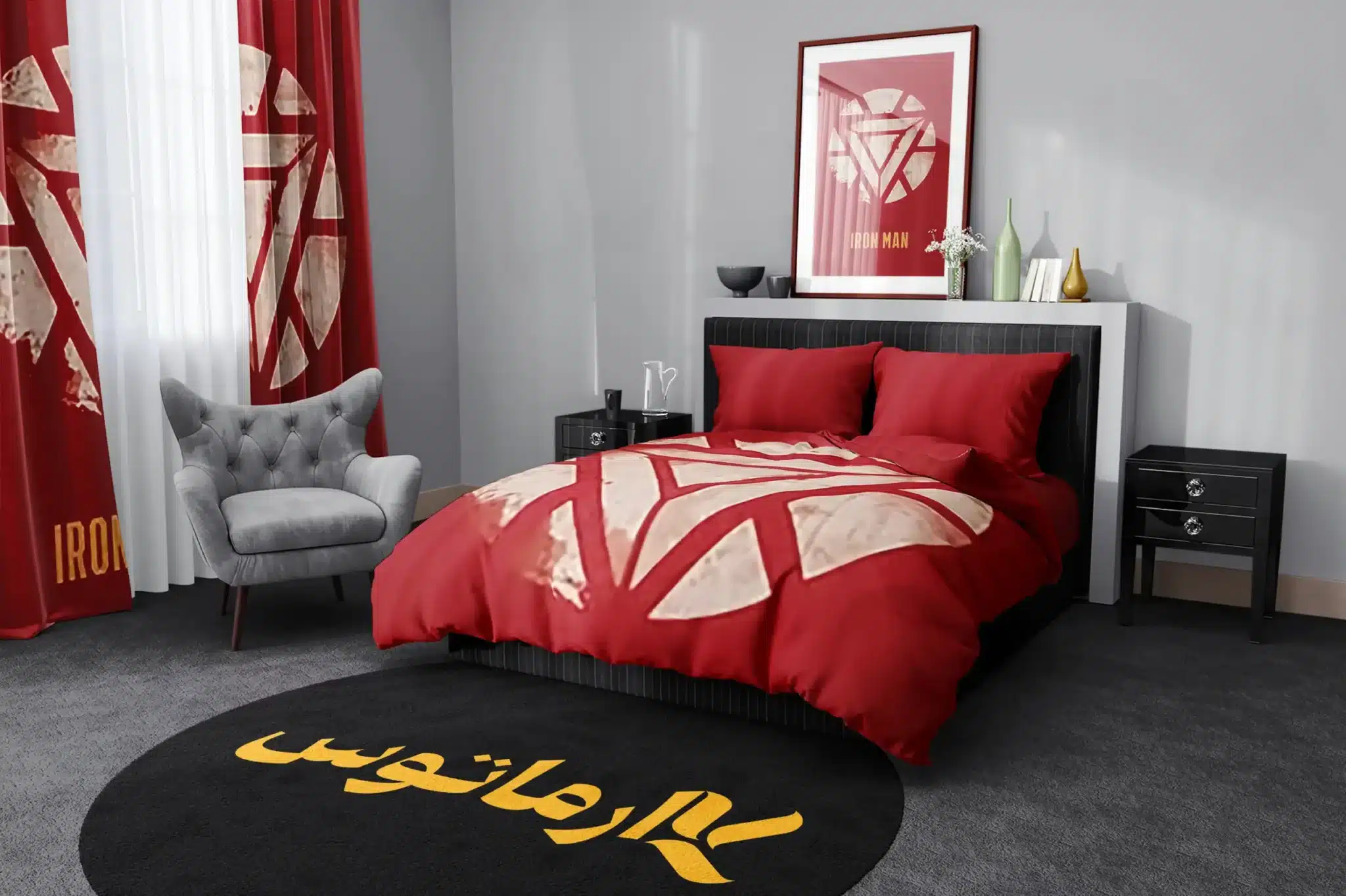 روتختی طرح آیرون من Iron Man کد 7 5,900,000 تومان – کارماتوس روتختی طرح آیرون من Iron Man یک و دو نفره کارماتوس