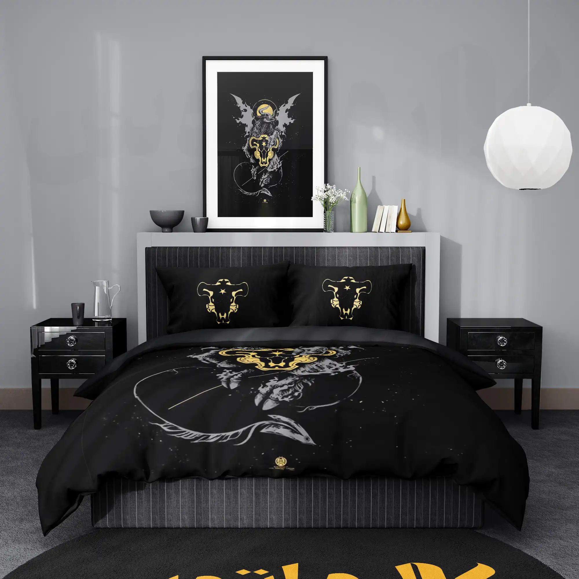 روتختی طرح شبدر سیاه Black Clover کد 3 5,900,000 تومان – کارماتوس روتختی طرح شبدر سیاه Black Clover یک و دو نفره - کارماتوس