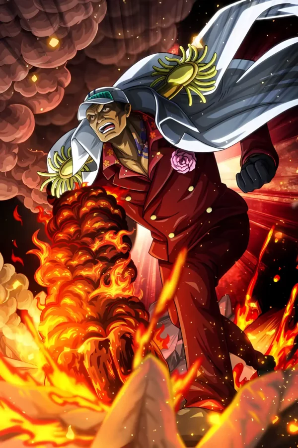 دانلود عکس آکاینو ساکازوکی Sakazuki Akainu وان پیس با کیفیت 4k و رزولویشن بالا - کارماتوس