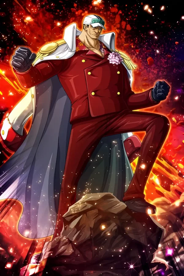 دانلود عکس آکاینو ساکازوکی Sakazuki Akainu وان پیس با کیفیت 4k و رزولویشن بالا - کارماتوس