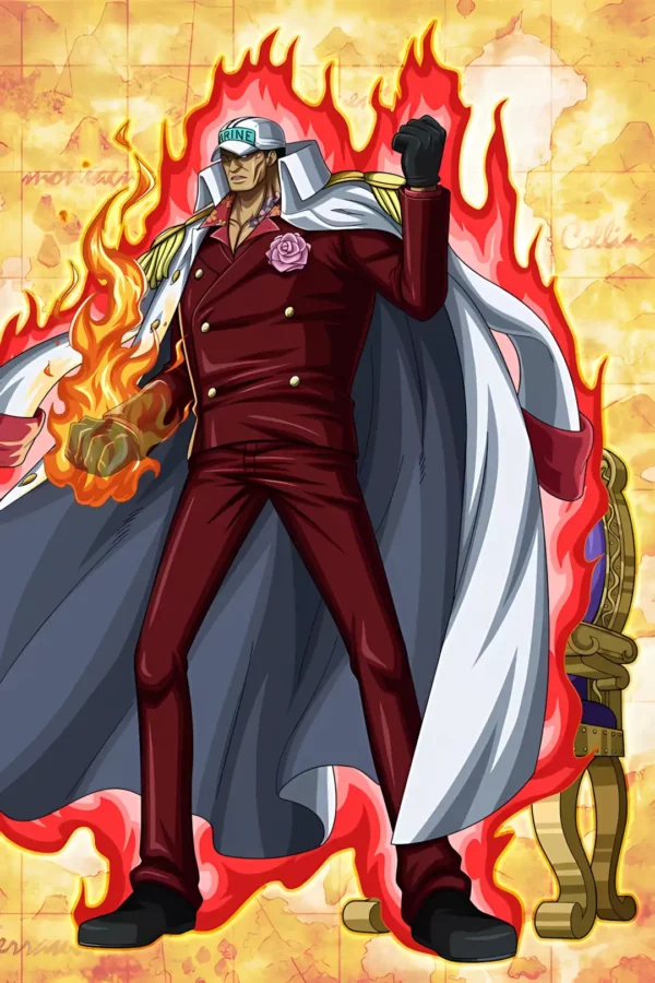 دانلود عکس آکاینو ساکازوکی Sakazuki Akainu وان پیس با کیفیت 4k و رزولویشن بالا - کارماتوس