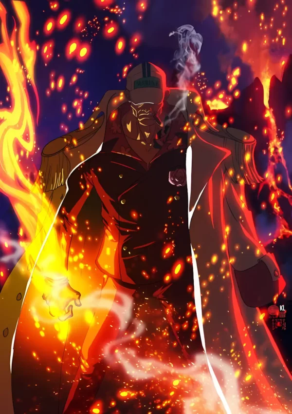 دانلود عکس آکاینو ساکازوکی Sakazuki Akainu وان پیس با کیفیت 4k و رزولویشن بالا - کارماتوس