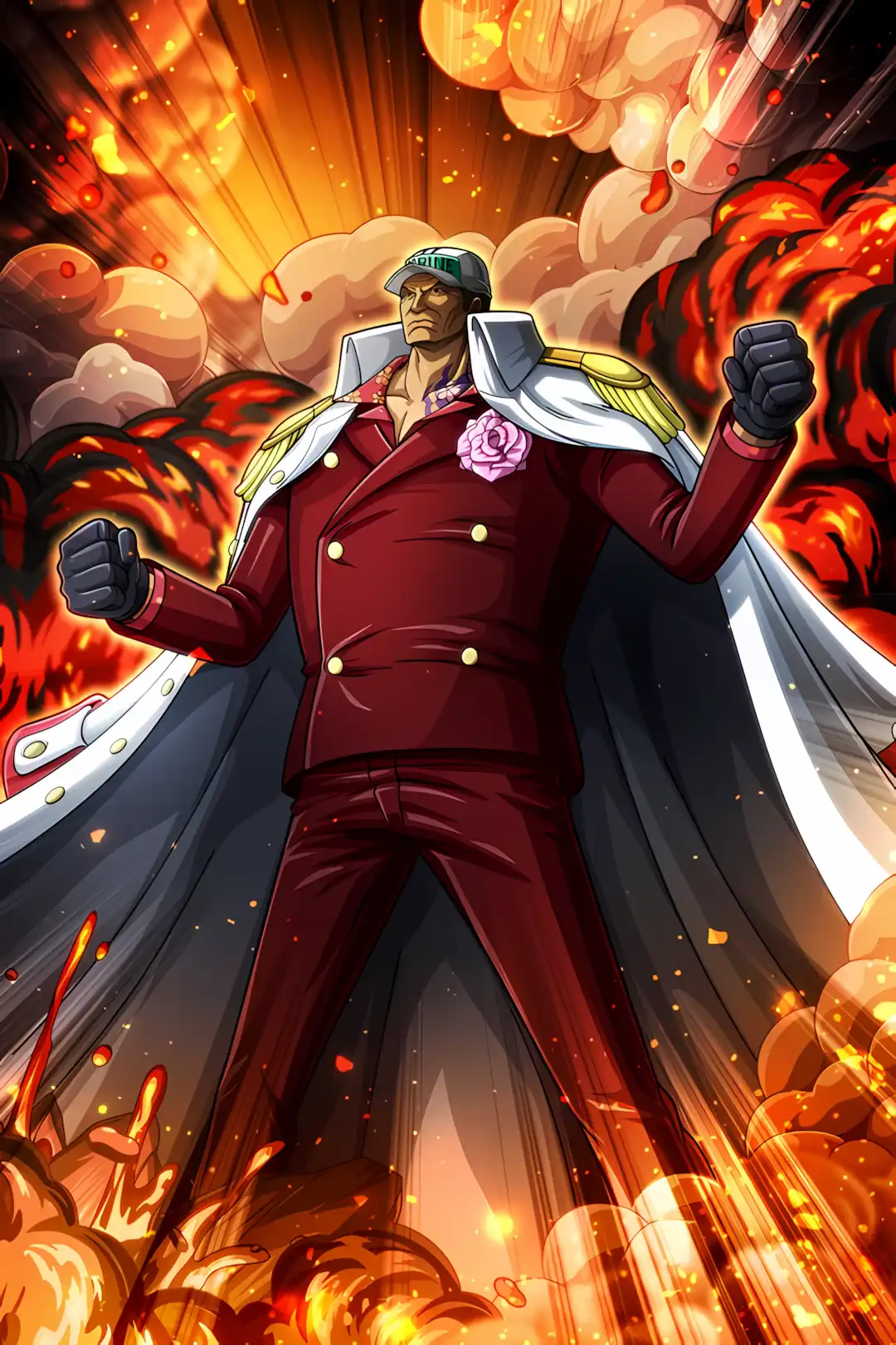 دانلود عکس آکاینو ساکازوکی Sakazuki Akainu وان پیس با کیفیت 4k و رزولویشن بالا - کارماتوس