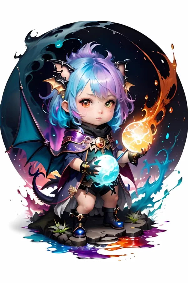 دانلود عکس دختر انیمه در شب A picture of an anime girl at night با کیفیت 4k و و رزولویشن بالا - کارماتوس