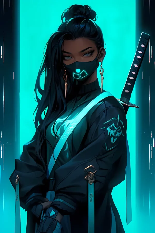 دانلود عکس دختر انیمه در شب A picture of an anime girl at night با کیفیت 4k و و رزولویشن بالا - کارماتوس