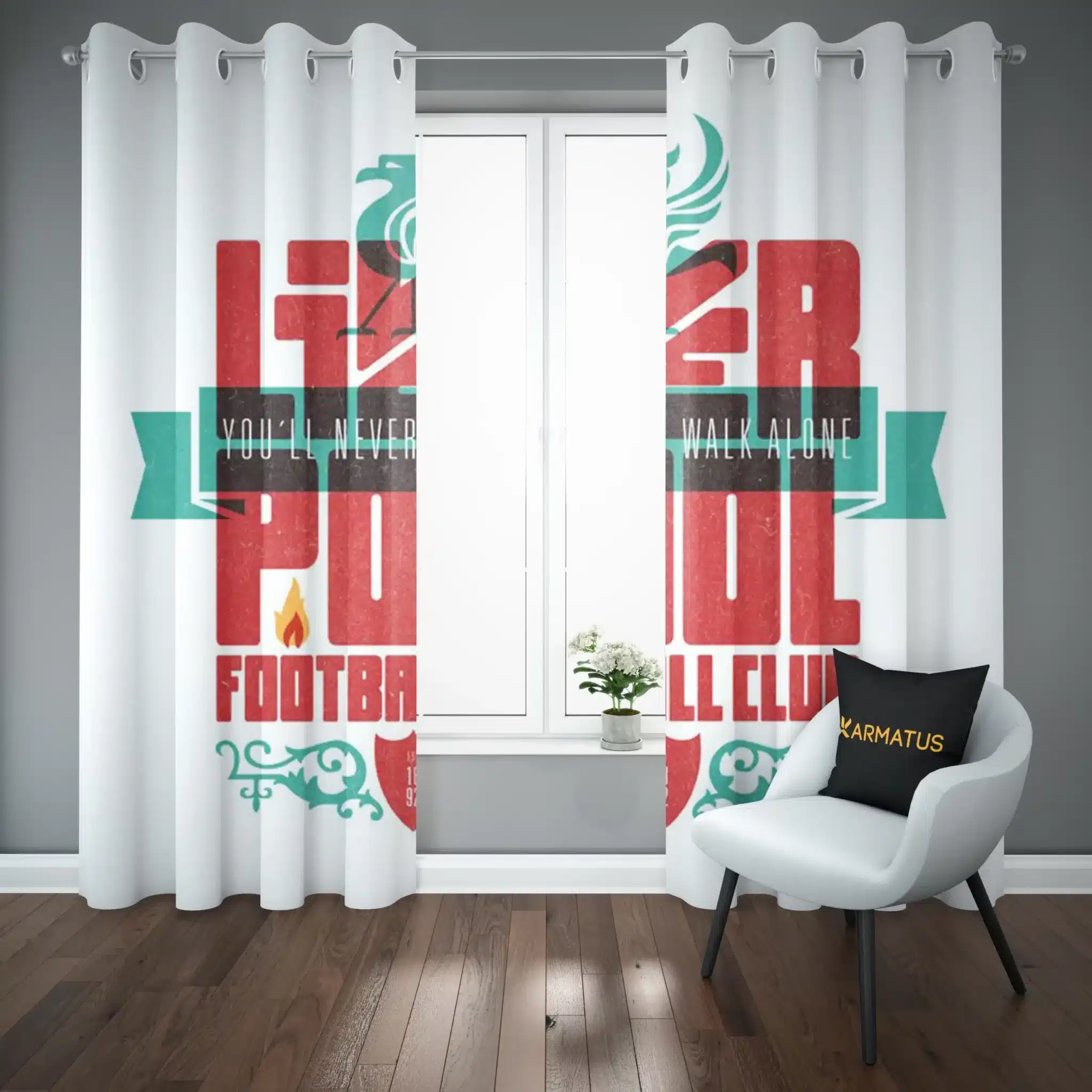 پرده پانچ لیورپول | کالکشن Football - مدل LIV-008 3,499,000 تومان – کارماتوس پرده پانچ طرح لیورپول Liverpool