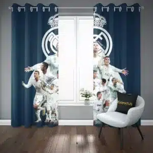 پرده پانچ طرح رئال مادرید Real Madrid