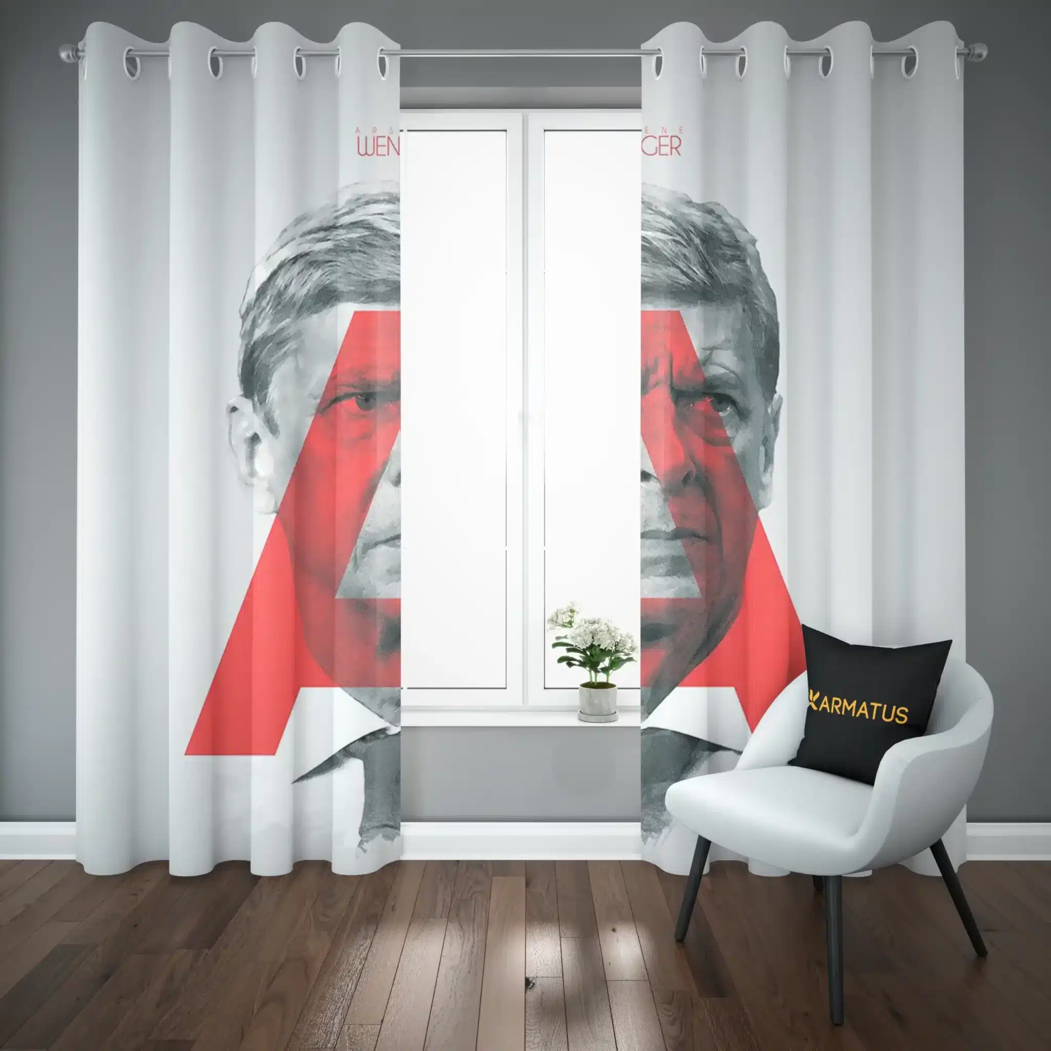 پرده پانچ آرسنال | کالکشن Football - مدل ARS-009 3,499,000 تومان – کارماتوس پرده پانچ طرح آرسنال Arsenal