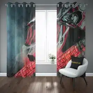 پرده پانچ طرح آث میلان AC Milan