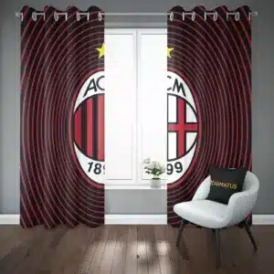 پرده پانچ طرح آث میلان AC Milan