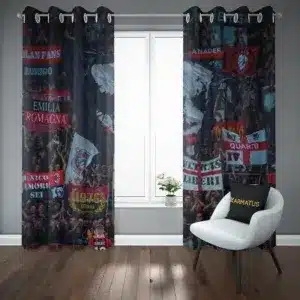 پرده پانچ طرح آث میلان AC Milan