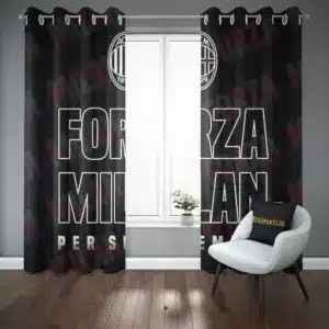 پرده پانچ طرح آث میلان AC Milan