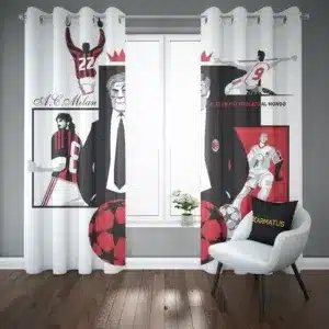 پرده پانچ طرح آث میلان AC Milan