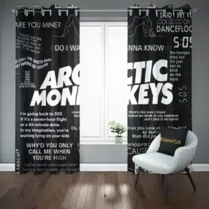 خرید پرده پانچ آرکتیک مانکیز Arctic Monkeys - کارماتوس (پرده پانچ گروه موسیقی, پرده پانچی, دکوراسیون) از کرماتوس