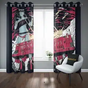 خرید پرده پانچ آرکتیک مانکیز Arctic Monkeys - کارماتوس (پرده پانچ گروه موسیقی, پرده پانچی, دکوراسیون) از کرماتوس