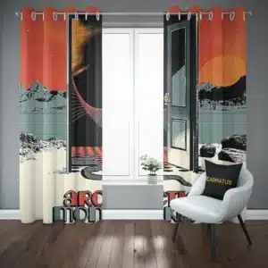 خرید پرده پانچ آرکتیک مانکیز Arctic Monkeys - کارماتوس (پرده پانچ گروه موسیقی, پرده پانچی, دکوراسیون) از کرماتوس