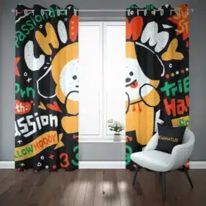 خرید پرده پانچ طرح بی تی اس BTS - کارماتوس (پرده پانچ گروه موسیقی, پرده پانچی, پرده پانچی خواننده, دکوراسیون) از کرماتوس