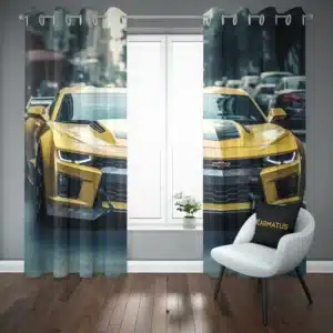 خرید پرده پانچ طرح شورلت Chevrolet - کارماتوس (پرده پانچ ماشین, پرده پانچی, دکوراسیون) از کرماتوس