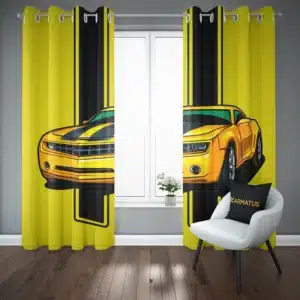 خرید پرده پانچ طرح شورلت Chevrolet - کارماتوس (پرده پانچ ماشین, پرده پانچی, دکوراسیون) از کرماتوس