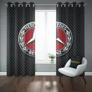 خرید پرده پانچ طرح مرسدس بنز Mercedes Benz - کارماتوس (پرده پانچ ماشین, پرده پانچی, دکوراسیون) از کرماتوس