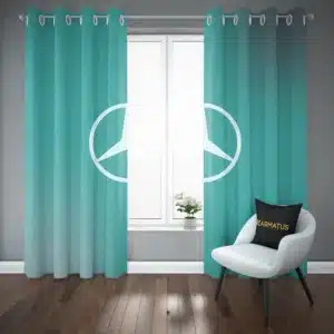 خرید پرده پانچ طرح مرسدس بنز Mercedes Benz - کارماتوس (پرده پانچ ماشین, پرده پانچی, دکوراسیون) از کرماتوس