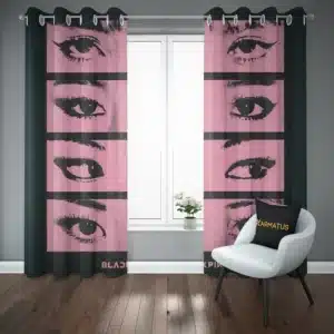 خرید پرده پانچ طرح بلک پینک Black Pink - کارماتوس (پرده پانچ گروه موسیقی, پرده پانچی, پرده پانچی خواننده, دکوراسیون) از کرماتوس