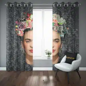 خرید پرده پانچ طرح فریدا کالو Frida Kahlo - کارماتوس (پرده پانچی, پرده پانچی هنرمندان, دکوراسیون) از کرماتوس