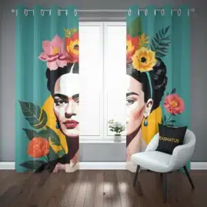 خرید پرده پانچ طرح فریدا کالو Frida Kahlo - کارماتوس (پرده پانچی, پرده پانچی هنرمندان, دکوراسیون) از کرماتوس