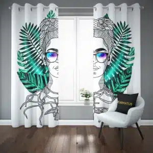 خرید پرده پانچ طرح فریدا کالو Frida Kahlo - کارماتوس (پرده پانچی, پرده پانچی هنرمندان, دکوراسیون) از کرماتوس