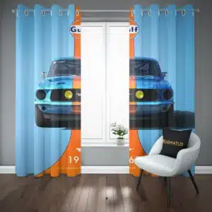 خرید پرده پانچ طرح فورد Ford - کارماتوس (پرده پانچ ماشین, پرده پانچی, دکوراسیون) از کرماتوس