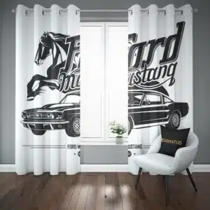 خرید پرده پانچ طرح فورد Ford - کارماتوس (پرده پانچ ماشین, پرده پانچی, دکوراسیون) از کرماتوس