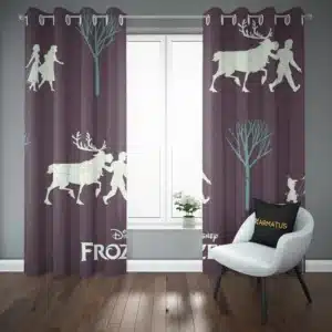 پرده پانچ طرح فروزن Frozen