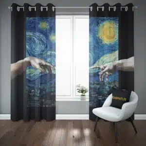 پرده پانچ طرح ونگوگ van gogh