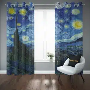 پرده پانچ طرح ونگوگ van gogh