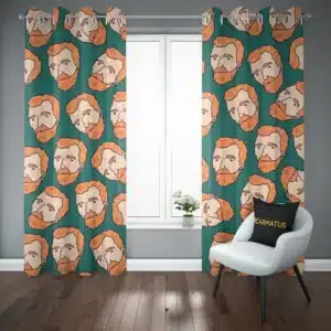 پرده پانچ طرح ونگوگ van gogh