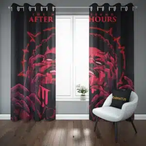 خرید پرده پانچ طرح ویکند The weeknd - کارماتوس (پرده پانچی, پرده پانچی خواننده, دکوراسیون) از کرماتوس