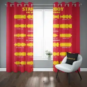 خرید پرده پانچ طرح ویکند The weeknd - کارماتوس (پرده پانچی, پرده پانچی خواننده, دکوراسیون) از کرماتوس