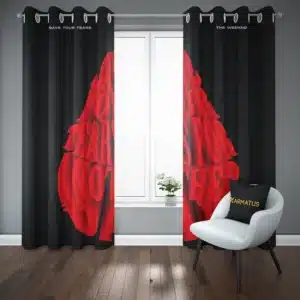 خرید پرده پانچ طرح ویکند The weeknd - کارماتوس (پرده پانچی, پرده پانچی خواننده, دکوراسیون) از کرماتوس