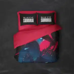 خرید روتختی طرح سامورایی چشم آبی Blue Eye Samurai - کارماتوس (دکوراسیون, روتختی, روتختی انیمه) از کرماتوس