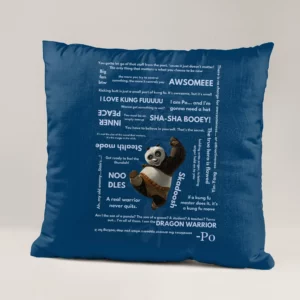 خرید کوسن طرح پاندای کونگ فو کار Kung Fu Panda  - کارماتوس (دکوراسیون, کوسن, کوسن انیمیشنی) از کرماتوس