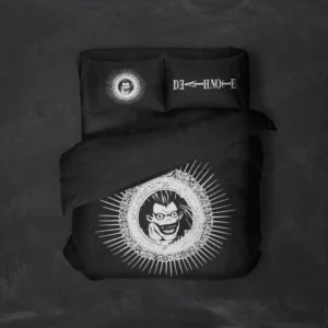 خرید روتختی طرح دفترچه مرگ Death Note یک و دو نفره - کارماتوس (دکوراسیون, روتختی, روتختی انیمه) از کرماتوس