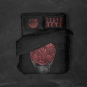 خرید روتختی طرح دفترچه مرگ Death Note یک و دو نفره - کارماتوس (دکوراسیون, روتختی, روتختی انیمه) از کرماتوس