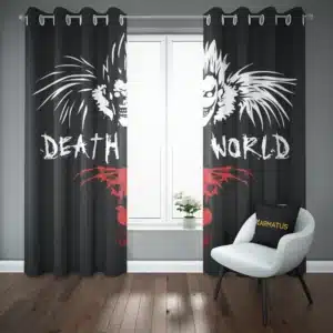 خرید پرده پانچ انیمه دفترچه مرگ Death Note - کارماتوس (پرده پانچ انیمه, پرده پانچی, دکوراسیون) از کرماتوس