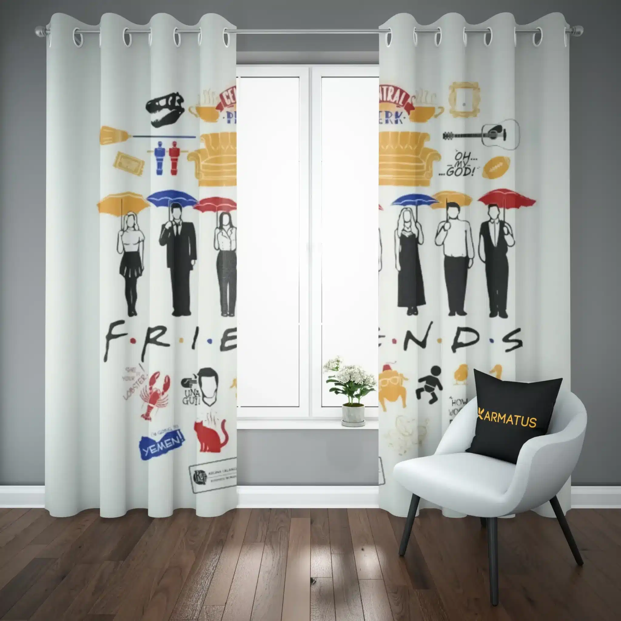 پرده پانچ سریال فرندز | کالکشن TV Series - مدل FRN-001 3,499,000 تومان – کارماتوس خرید خرید و قیمت پرده پانچ طرح سریال فرندز Friends - کارماتوس (پرده پانچی, پرده پانچی فیلم و سریال, دکوراسیون) از کرماتوس